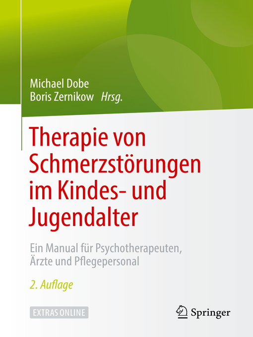 Cover image for Therapie von Schmerzstörungen im Kindes- und Jugendalter
